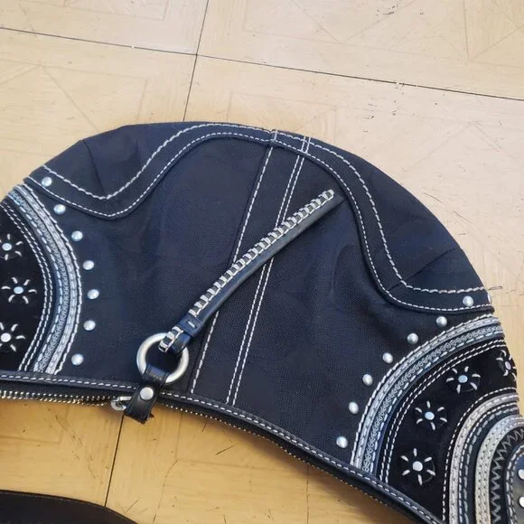 Black Coach Handbag - Picture 2 of 8